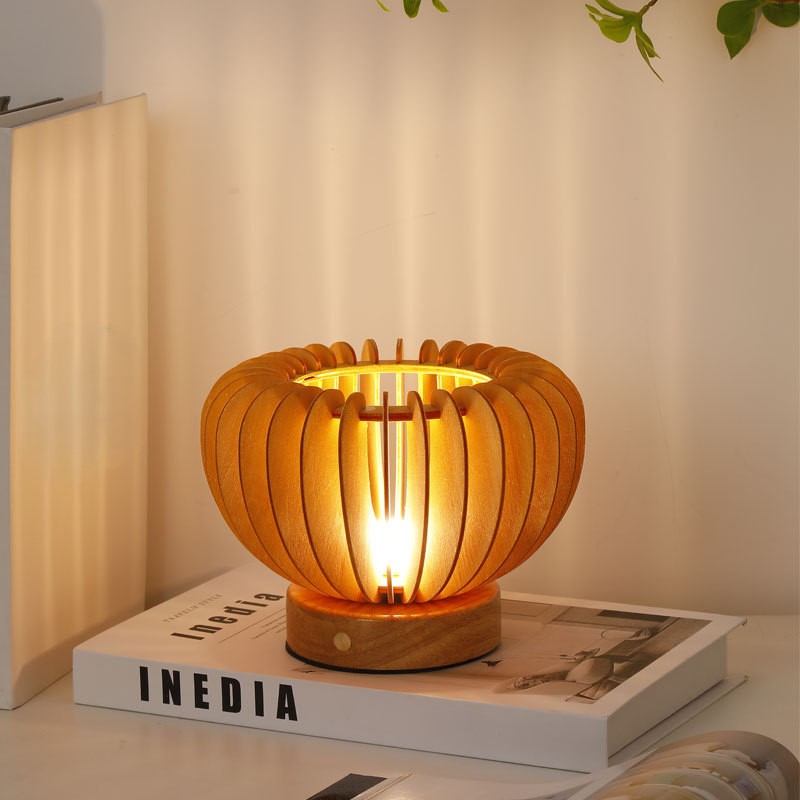 レトロ和風 かぼちゃナイトランプ